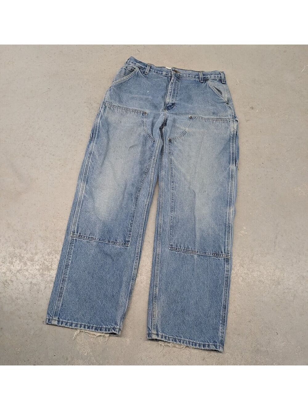 Vintage 90s Carharrt Denim Double Knee Made in USA Jeans